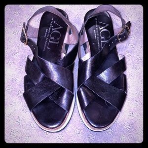AGL platform slide sandals 39